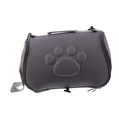 Mipcase Eva-haustiertasche Für Hunde Und Katzen Transportbox Für Haustiere Reisetasche Bequem Tragbar Haustier-Rucksack Griff Und Schultergurt Grau Größe S von Mipcase