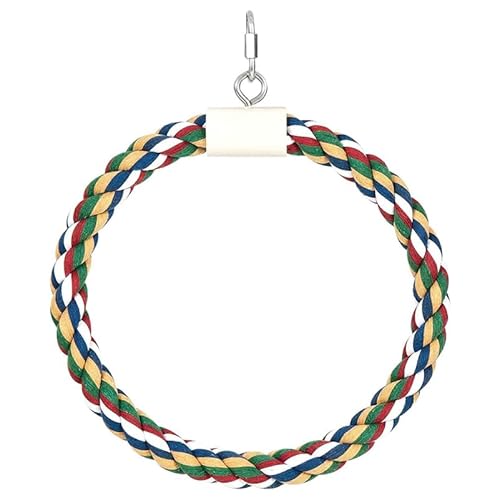 Mipcase Spielzeug für Papageien: Papageien, buntes Seil aus Baumwolle, Spielzeug für Vögel, Papageien, Barsch, Seil, Zubehör für Vogelkäfig, große Papageien Mipcase Spielzeug für Papageien: Papageien, buntes Seil aus Baumwolle, Spielzeug für Vögel, Papageien, Barsch, Seil, Zubehör für Vogelkäfig, große Papageien von Mipcase