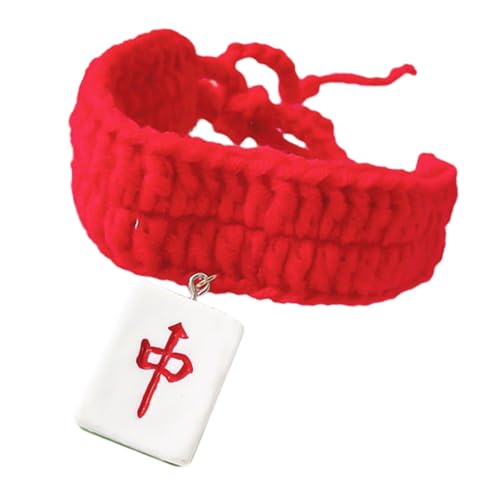 Mipcase Verstellbares Katzenhalsband Strickschal Stilvolles Haustier-Accessoire Für Katzenmädchen Mipcase Verstellbares Katzenhalsband Strickschal Stilvolles Haustier-Accessoire Für Katzenmädchen von Mipcase