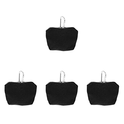 Mipcase 4 Stücke Haustier Hund Snack Tasche Hundefutter Tasche mit Haken Training Tasche Hängen Hund Leckerli Tasche Outdoor Zubehör Schwarz von Mipcase