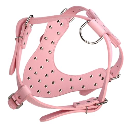 Mipcase Tierhalle Haustierpaplergurt zum Gehen Welpenversorgung Welpengurt für das Gehen Hundegeschirr mit Stacheln Praktische Hundegeschirrweste Hundezubehör Pu Rosa Mipcase Tierhalle Haustierpaplergurt zum Gehen Welpenversorgung Welpengurt für das Gehen Hundegeschirr mit Stacheln Praktische Hundegeschirrweste Hundezubehör Pu Rosa von Mipcase