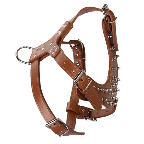Mipcase Sicheres und Stilvolles Hundewestengeschirr mit Metallspikes Verstellbar für Kleine und Große Hunde Bequemes Outdoor Geschirr Zugkraftoptimiert Mipcase Sicheres und Stilvolles Hundewestengeschirr mit Metallspikes Verstellbar für Kleine und Große Hunde Bequemes Outdoor Geschirr Zugkraftoptimiert von Mipcase