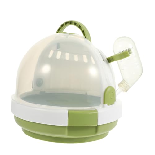Mipcase Tragbarer Hamsterkäfig Haustierkäfig Rattenträger Hamster Tragetasche Transparenter Hamsterkäfig Haustierversorgung Im Freien Reise Hamster Trage Hamsterversorgung Abs Green von Mipcase