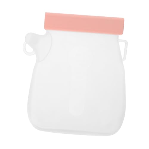 Mipcase Tragbarer Silikonwasserbeutel Wasserspender für Haustiere Trinken tragbare hundewasserflasche Welpe Wassernapfspender für Hunde für unterwegs Hundwasserflaschen Kieselgel Rosa von Mipcase