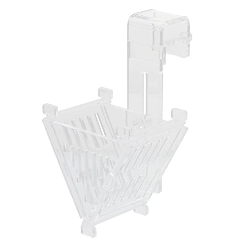 Mipcase Fütterungsversorgung Roter Aquarium-futterspender Acryl-fischfütterungsbecher Bodenstreifen-Design Für Süßwasser Und Aquarien von Mipcase