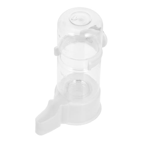 Mipcase Trinkbrunnen für Papageien eingesperrt Automatischer Vogelwasserspender Trinker Vogelwasserspender im Freien Futterspender Wasserspender für Vögel Vogelkäfig Futterhalter Abs Weiß von Mipcase