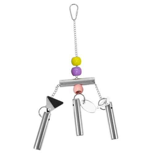 Mipcase Edelstahl Vogel Glocke Hängen Spielzeug Papagei Spielzeug Für Nymphensittich Zufällige Farbe von Mipcase