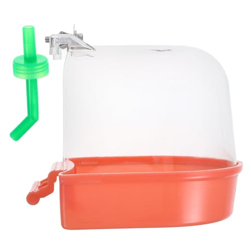 Mipcase Vogelbad Für Käfig Kleiner Vogelduschenwürfel Kompakte Vogelbadewanne Vogelkäfigbadewanne Praktische Vogelbadewanne Hängende Vogelbadewanne Kleines Vogelduschbecken Orange Abs von Mipcase