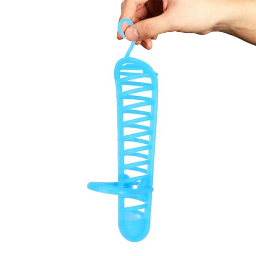 Mipcase Vogelfutterhalter, hängender Obstfutterkorb, Sittich, Leckerei-Halter, Papageien-Futter-Spielzeug für Vogelkäfig-Zubehör (blau) von Mipcase