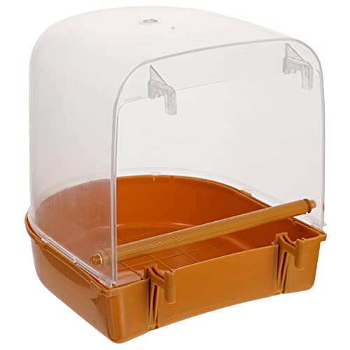 Mipcase Wanne mit Papagei-PVC-Würfelrohr Haustier Wellensittich Sittich Wellensittich Kanarienvogel Dusche Kleiner Wellensittich Nymphensittich Vögel Badewannen Schüsselreinigung von Mipcase