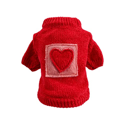 Mipcase Haustiermantel Warme Hundekleidung Haustierpullover Herz-Design Hundekleidung Für Besondere Anlässe Mipcase Haustiermantel Warme Hundekleidung Haustierpullover Herz-Design Hundekleidung Für Besondere Anlässe von Mipcase