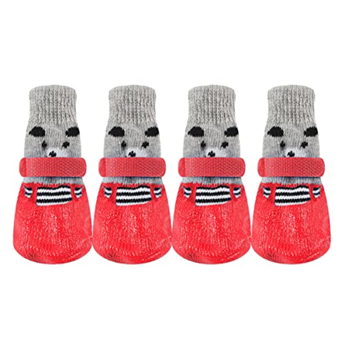 Mipcase 4 Stück Katzenschuhe Cartoon-socken Baumwollsocken Für Haustiere Chihuahua-Schuhe Welpenschuhe Für Kleine Hunde Socken Für Hunde Hundepfoten Socken Haustier Socken Hündchen Mipcase 4 Stück Katzenschuhe Cartoon-socken Baumwollsocken Für Haustiere Chihuahua-Schuhe Welpenschuhe Für Kleine Hunde Socken Für Hunde Hundepfoten Socken Haustier Socken Hündchen von Mipcase