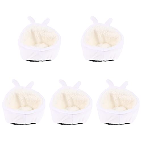 Mipcase Tierkäfig 5st Hamster Baumwollnest Warmer Winterkäfig Für Hamster Winterbett Für Meerschweinchen Gemütliches Käfignest Für Ratten Chinchilla-Bett Hamster Rasthaus Niedlich Weiß Igel Plüsch Mipcase Tierkäfig 5st Hamster Baumwollnest Warmer Winterkäfig Für Hamster Winterbett Für Meerschweinchen Gemütliches Käfignest Für Ratten Chinchilla-Bett Hamster Rasthaus Niedlich Weiß Igel Plüsch von Mipcase