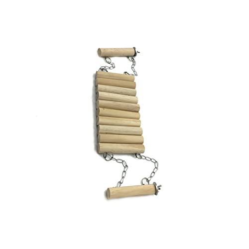 Mipcase Vogel Papageien Spielzeug Tier Klettern Leiter Verdicken Hamster Leiter Brücke Natürliche Holz Pet Spielset von Mipcase