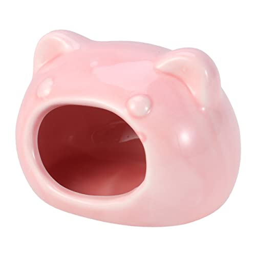 Mipcase Zwerg Hamster Keramik Hamster Käfig Hamster Bett Hamsterhaus Hamsterhütte Hamster Cottage Hamster Nest Heimspielzeug Für Hamster Alle Jahreszeiten Hamsternest von Mipcase