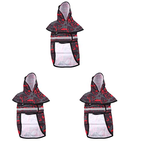 Mipcase 3-teiliges Hunde-regenbekleidungsset Reflektierender Regenmantel Und Elastischer Overall Mit Kapuze Für Hunde Für Regnerische Tage Schwarz Mipcase 3-teiliges Hunde-regenbekleidungsset Reflektierender Regenmantel Und Elastischer Overall Mit Kapuze Für Hunde Für Regnerische Tage Schwarz von Mipcase