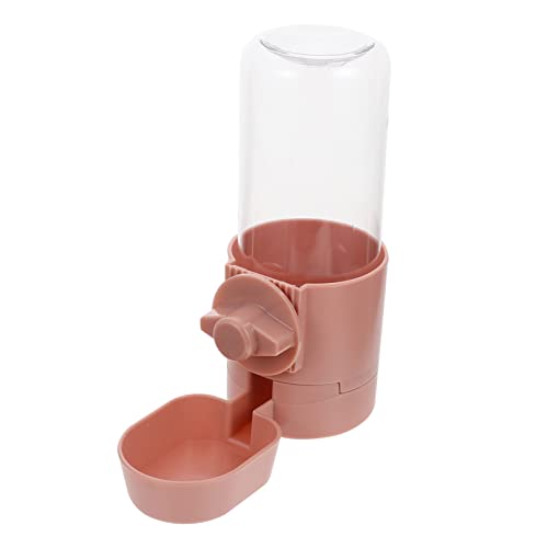 Mipcase hängende Wasserzufuhr Automatischer Katzenfutterautomat für Nassfutter Tülle hundetrinknäpfe katzenwasserbrunen wasserflasche Kaninchenfutterautomat Hund wasserhalter Plastik Rosa von Mipcase