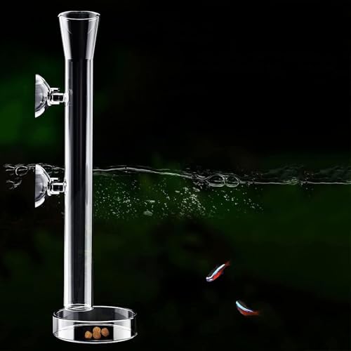 Mipukbay 15,7 Zoll Glas Garnelen Feeder Tube Futternapf für Aquarium Cool Aquarium Futternapf Garnelen Tank Zubehör für Fische, Garnelen und Benthic Tiere von Mipukbay