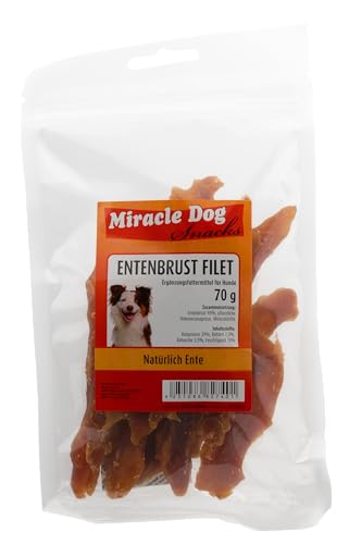 Miracle Dog Entenbrust Filet | im Vorratspack | 24 x 70g - 1,68kg von Miracle Dog