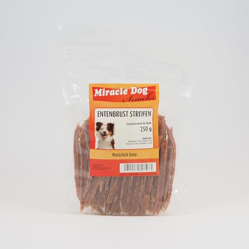 Miracle Dog Entenbrust Streifen 10 x 250g von Miracle Dog
