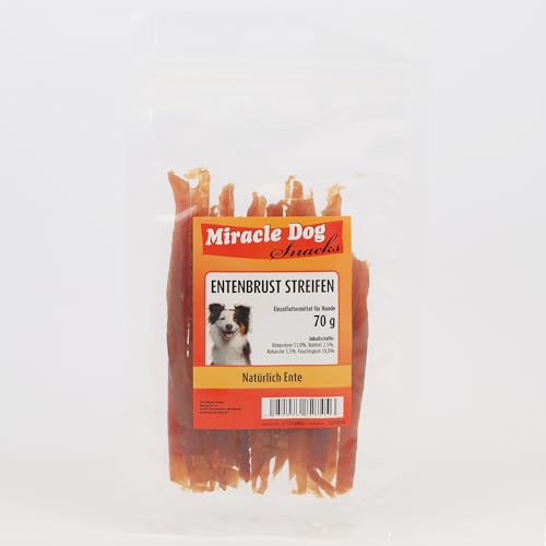 Miracle Dog Entenbrust Streifen 24 x 70g von Miracle Dog