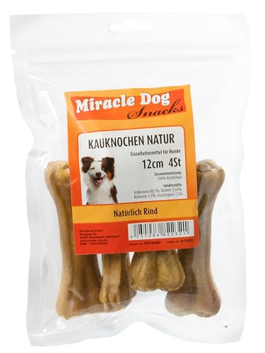 Miracle Dog Kauknochen gepresst 14 x 12cm 4St von Miracle Dog