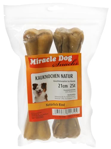 Miracle Dog Kauknochen gepresst 6 x 21cm 2St von Miracle Dog