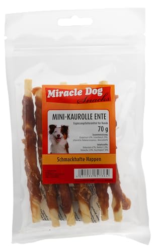 Miracle Dog Mini-Kaurolle Ente | im Vorratspack | 24 x 70g - 1,68kg Miracle Dog Mini-Kaurolle Ente | im Vorratspack | 24 x 70g - 1,68kg von Miracle Dog