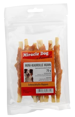 Miracle Dog Mini-Kaurolle Huhn | im Vorratspack | 24 x 70g - 1,68kg Miracle Dog Mini-Kaurolle Huhn | im Vorratspack | 24 x 70g - 1,68kg von Miracle Dog