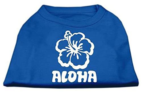 Mirage Aloha Hemd mit Siebdruck, Größe XS, Blau von Mirage Pet Products