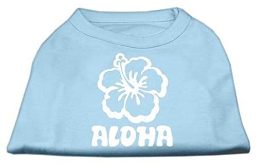 Mirage Aloha Flower Siebdruck-Hemd, Größe XXL, Babyblau von Mirage Pet Products