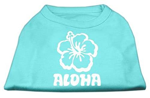 Mirage Aloha Hemd mit Siebdruck, Größe XS, Aqua von Mirage Pet Products