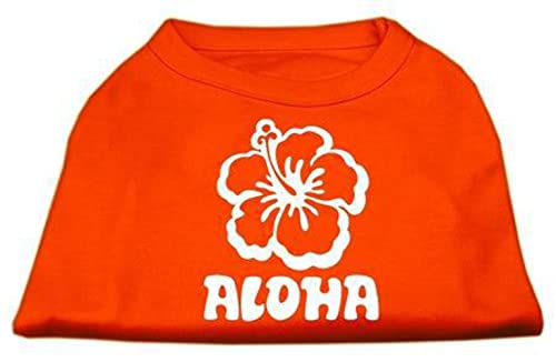 Mirage Aloha Hemd mit Siebdruck, Größe S, Orange von Mirage Pet Products