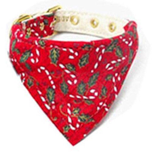 Mirage Candy Cane Bandana Halsband, 56 cm, Rot von Mirage Pet Products