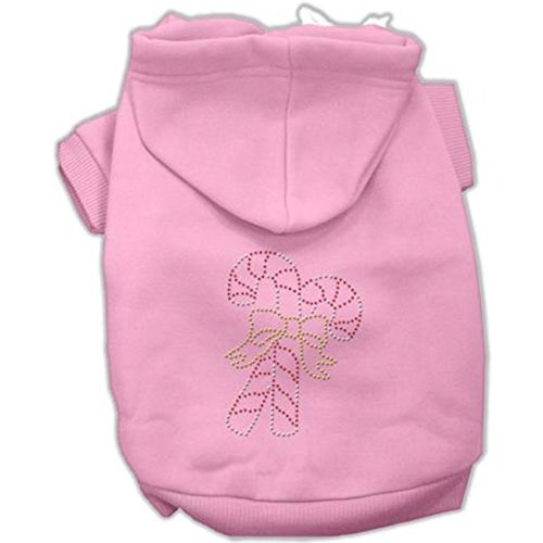 Mirage Candy Cane Hoodies, XS, Rosa von Mirage Pet Products