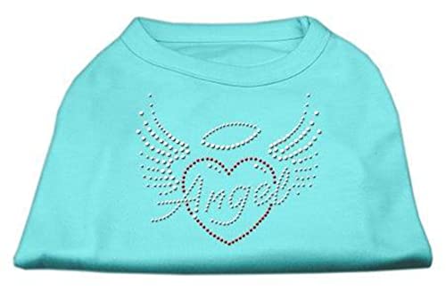 Mirage Hunde-Shirt mit Engelsherz, Strass, Größe XL, Aqua von Mirage Pet Products