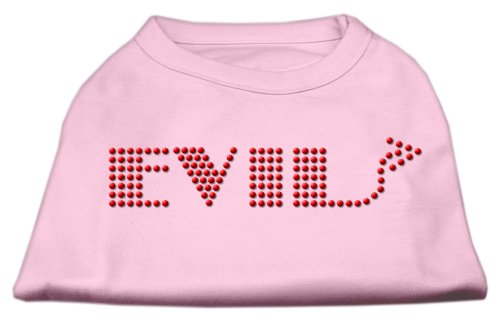Mirage Evil Hunde-Shirt, Strasssteine, XS, Hellrosa von Mirage Pet Products