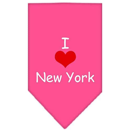 Mirage I Heart New York Siebdruck-Halstuch für Haustiere, Größe L, Hellrosa Mirage I Heart New York Siebdruck-Halstuch für Haustiere, Größe L, Hellrosa von Mirage Pet Products