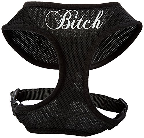Mirage Pet Products Bitch Hundegeschirr, weiches Netzgewebe, Größe L, Schwarz Mirage Pet Products Bitch Hundegeschirr, weiches Netzgewebe, Größe L, Schwarz von Mirage Pet Products