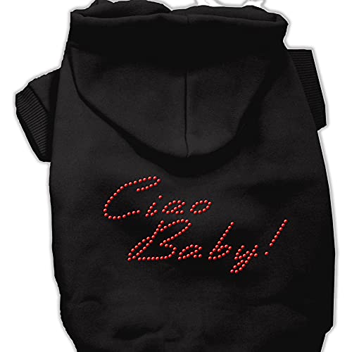 Mirage Pet Products Ciao Baby-Kapuzenpullover, Größe XXXL, Schwarz von Mirage Pet Products