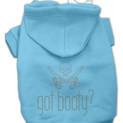 Mirage Pet Products Got Booty Strass-Hoodies, Größe S, 25,4 cm, Babyblau von Mirage Pet Products