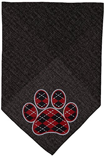 Mirage Pet Products Halstuch für Haustiere, mit Pfotenabdruckmotiv, Rot, mit Siebdruck, Größe L, Schwarz Mirage Pet Products Halstuch für Haustiere, mit Pfotenabdruckmotiv, Rot, mit Siebdruck, Größe L, Schwarz von Mirage Pet Products