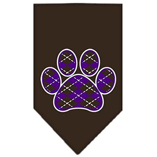 Mirage Pet Products Argyle Paw Purple Siebdruck Bandana für Haustiere, klein, Kakao Mirage Pet Products Argyle Paw Purple Siebdruck Bandana für Haustiere, klein, Kakao von Mirage Pet Products