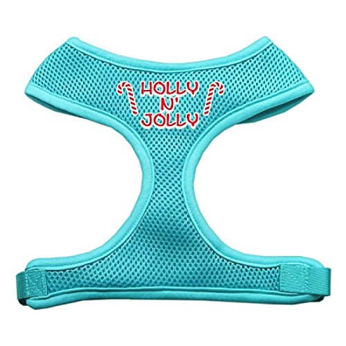 Mirage Pet Products Holly N Jolly Hundegeschirr, Siebdruck, weiches Netzgewebe, groß, Aqua Mirage Pet Products Holly N Jolly Hundegeschirr, Siebdruck, weiches Netzgewebe, groß, Aqua von Mirage Pet Products