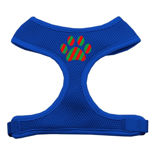 Mirage Pet Products Hundegeschirr, weihnachtliches Pfotenabdruckmotiv, weiches Netzgewebe, Größe XL, Blau Mirage Pet Products Hundegeschirr, weihnachtliches Pfotenabdruckmotiv, weiches Netzgewebe, Größe XL, Blau von Mirage Pet Products