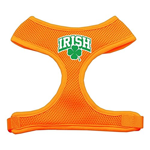 Mirage Pet Products Hundegeschirr mit irischem Bogenmuster, weich, Größe M, Orange Mirage Pet Products Hundegeschirr mit irischem Bogenmuster, weich, Größe M, Orange von Mirage Pet Products