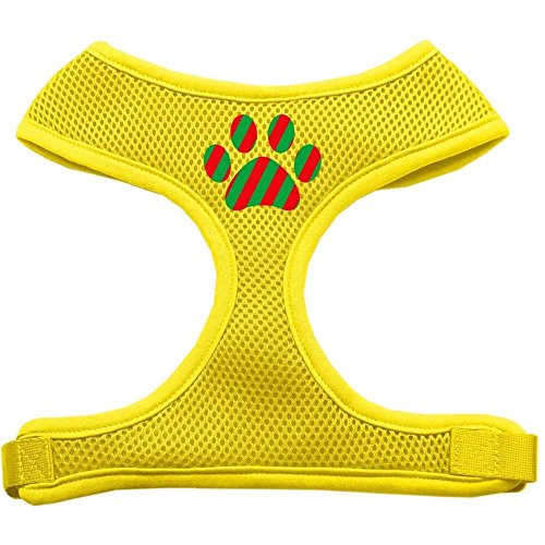Mirage Pet Products Hundegeschirr mit weihnachtlichem Pfotenabdruckmotiv, weiches Netzgewebe, groß, Gelb Mirage Pet Products Hundegeschirr mit weihnachtlichem Pfotenabdruckmotiv, weiches Netzgewebe, groß, Gelb von Mirage Pet Products