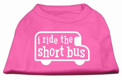 Mirage Pet Products I Ride The Short Bus Siebdruck-Shirt, Größe M, Hellrosa Mirage Pet Products I Ride The Short Bus Siebdruck-Shirt, Größe M, Hellrosa von Mirage Pet Products