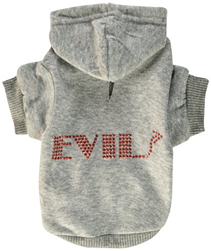 Mirage Pet Products Evil Hoodies, 20,3 cm, Größe XS, Grau von Mirage Pet Products