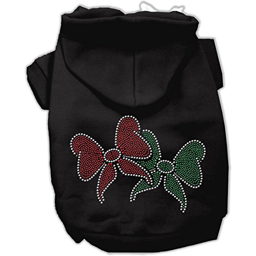 Mirage Pet Products Weihnachtliche Schleifen, Strass-Hoodie, Größe M, 30,5 cm, Schwarz Mirage Pet Products Weihnachtliche Schleifen, Strass-Hoodie, Größe M, 30,5 cm, Schwarz von Mirage Pet Products